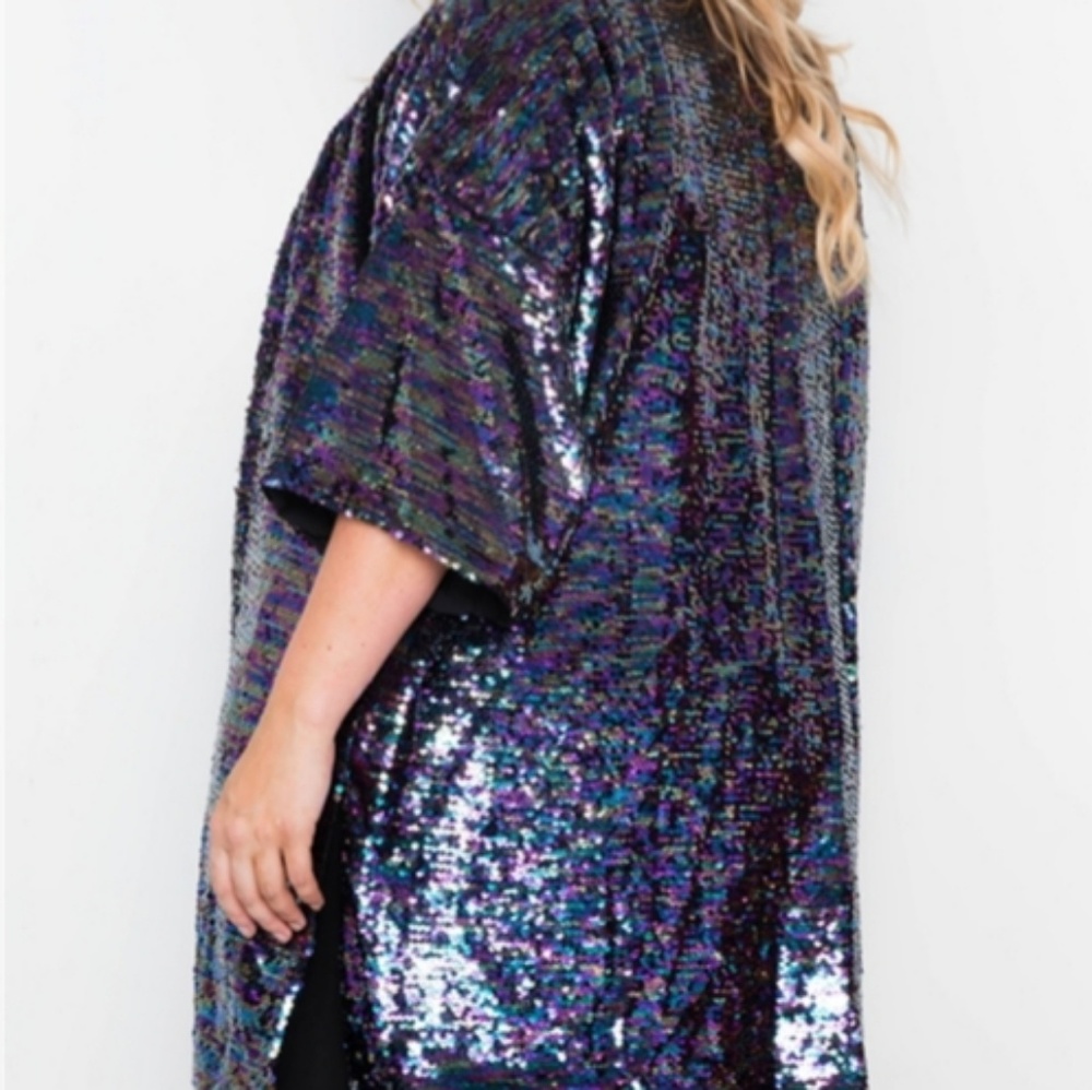 Holiday sequin jacket